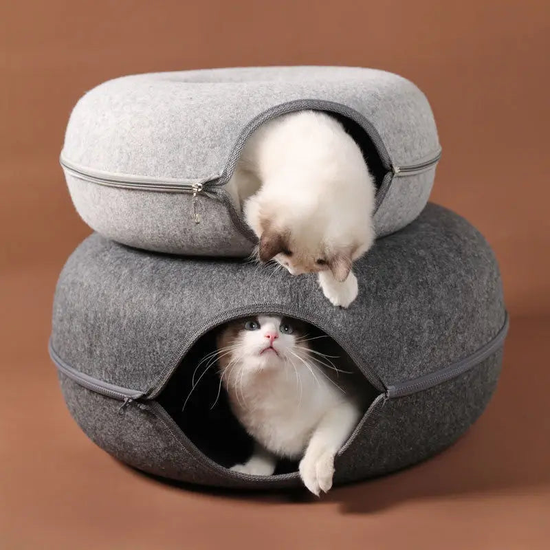 Cama túnel Donut para gatos