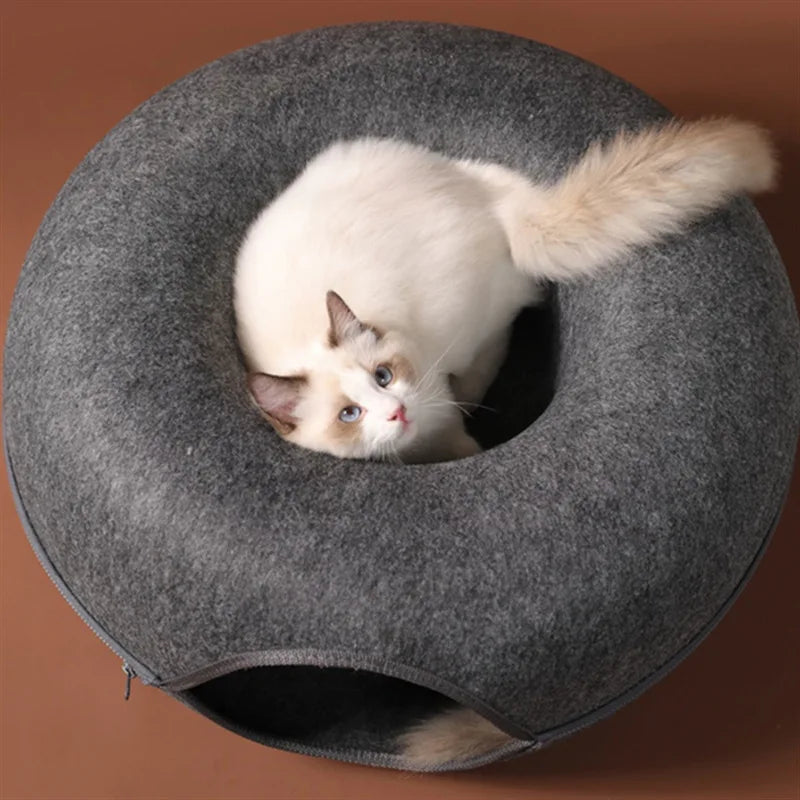 Cama túnel Donut para gatos