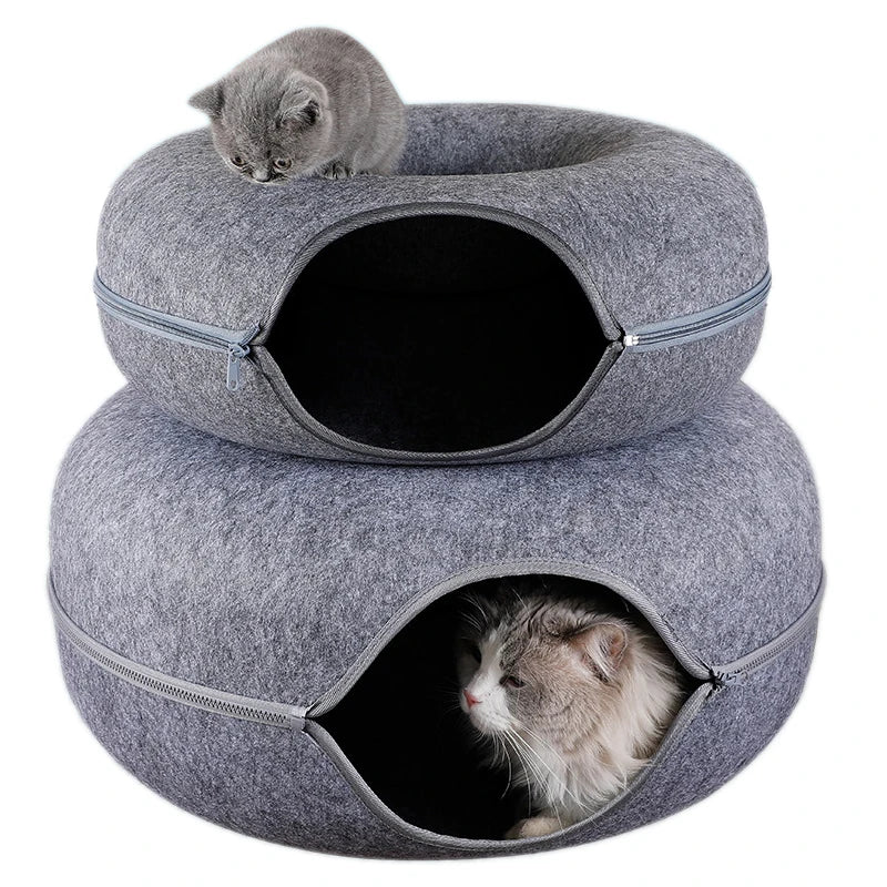 Cama túnel Donut para gatos