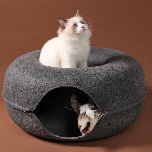 Cama túnel Donut para gatos