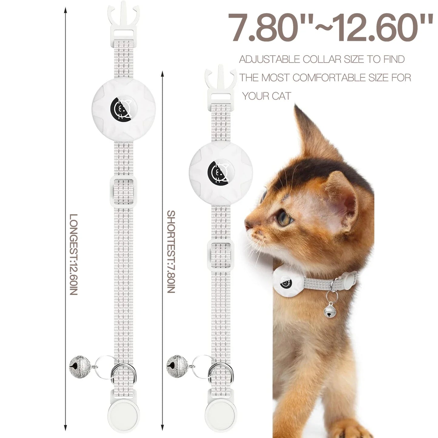 Collar GPS apto para Apple AirTag para Gatos